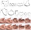 Halloween Cookie Cutters, Joyoldelf 6 Piece Biscuit Cookie Cutter - Pumpkin, Bat, Ghost, Cat, Witch Hat, Candy for Kids - Stainless Steel