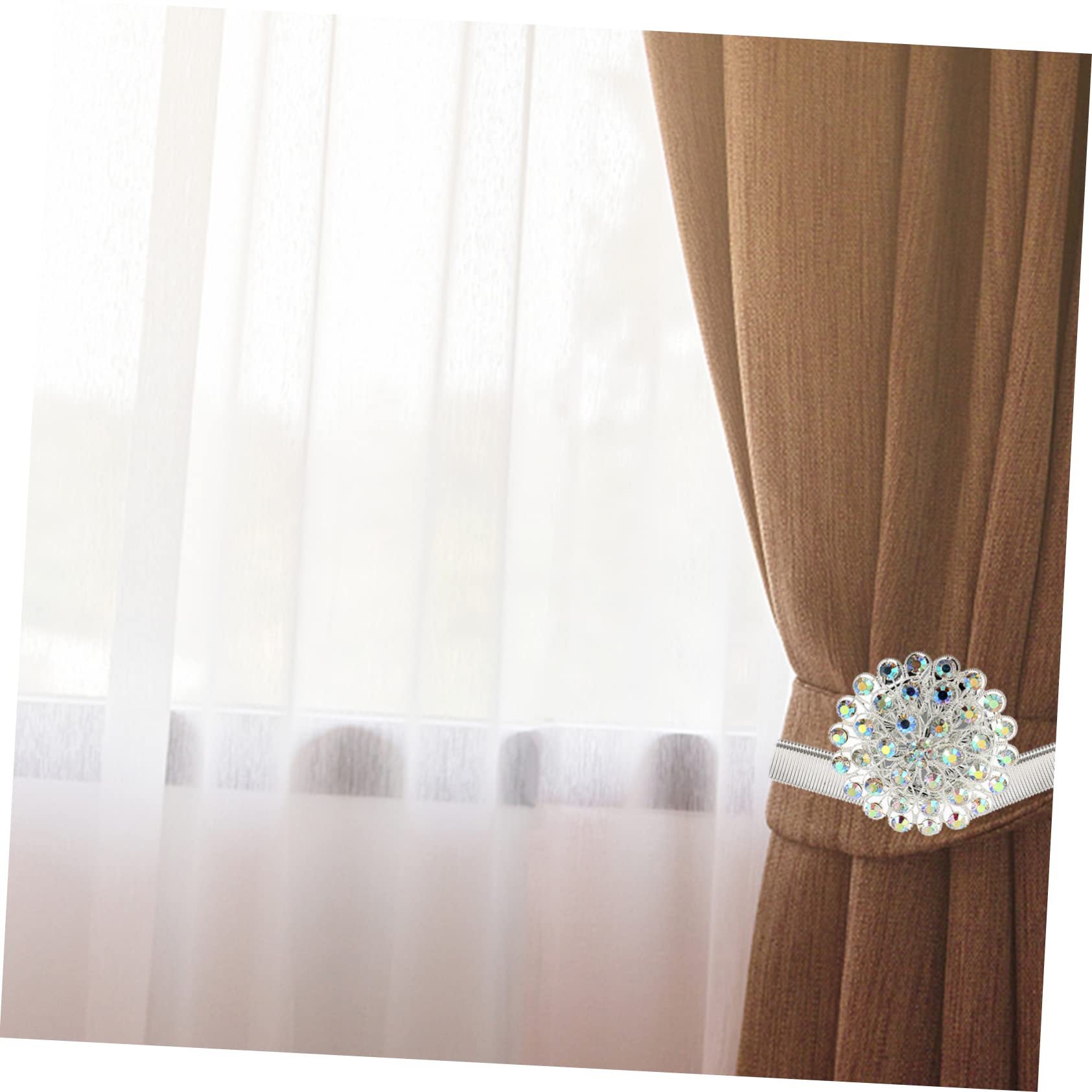 2pezzi Fermatende Magnetici per Tende Interne Cinghia di Fissaggio per Tende Fibbia Magnetica Elegante Regalo di Inaugurazione della Casa