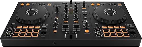 Pioneer DJ DDJ-FLX4 - Controlador Rekordbox de 2 cubiertas y Serato DJ - Grafito