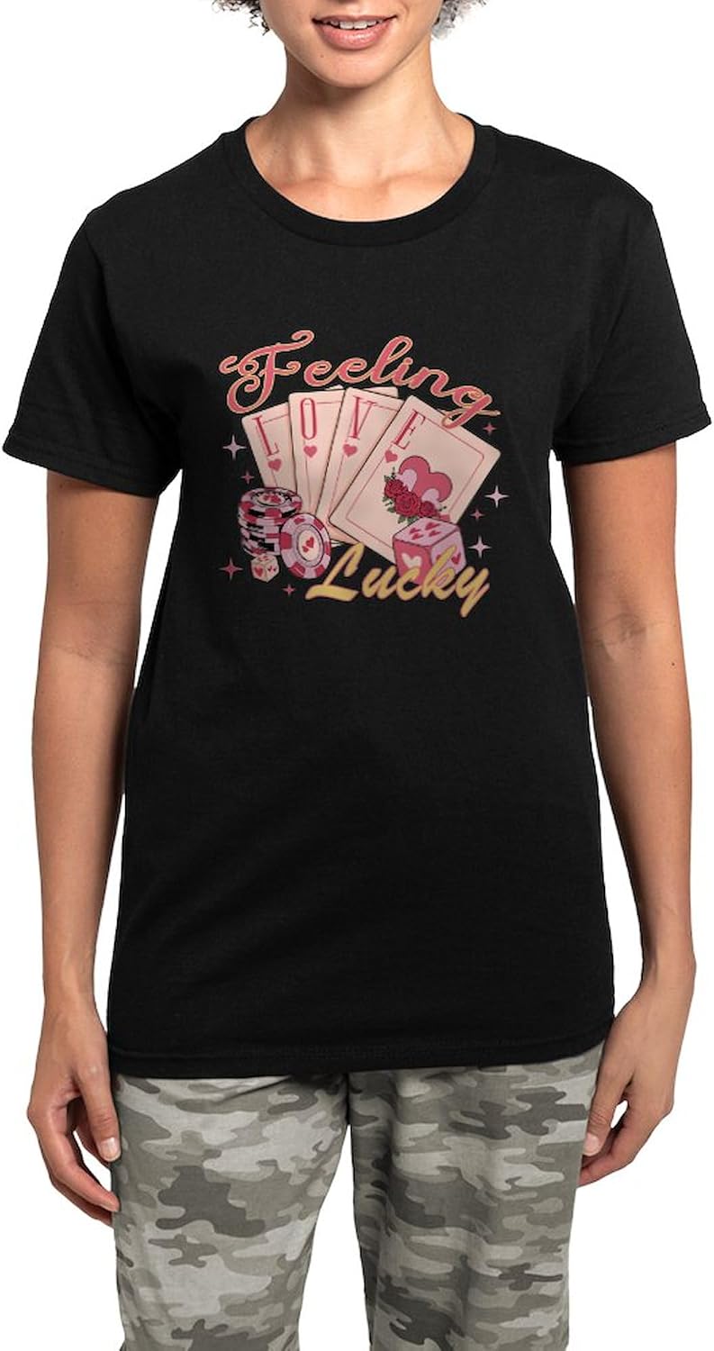 CafePress Feeling Love Lucky Pajamas Womens Novelty PJ Sleepwear