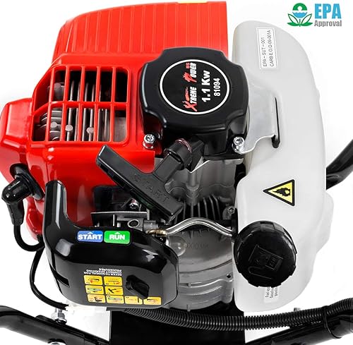 Miniatura 5 de XtremepowerUS Excavadora de agujeros de poste a gas de 43 cc, taladro de taladro de tierra de 8 pulgadas, broca de excavadora de plantas de jardín