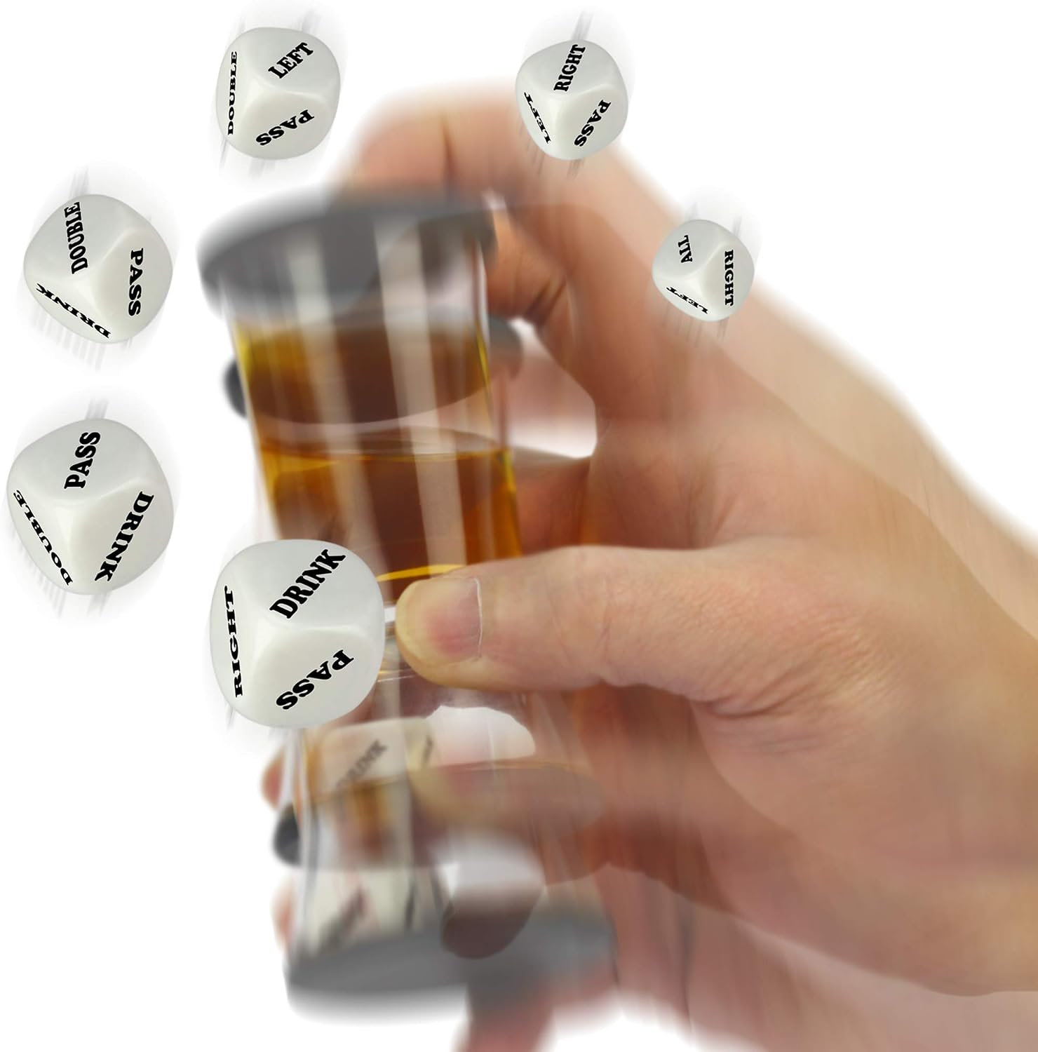Loaded Dice - The Ultimate Home Party Drinking Game - Fill the Shot, Slam it Down, & Do Whatever the Die Tells you to Do - Great Gift For Home Entertaining, Parties, Tailgates & Get Togethers
