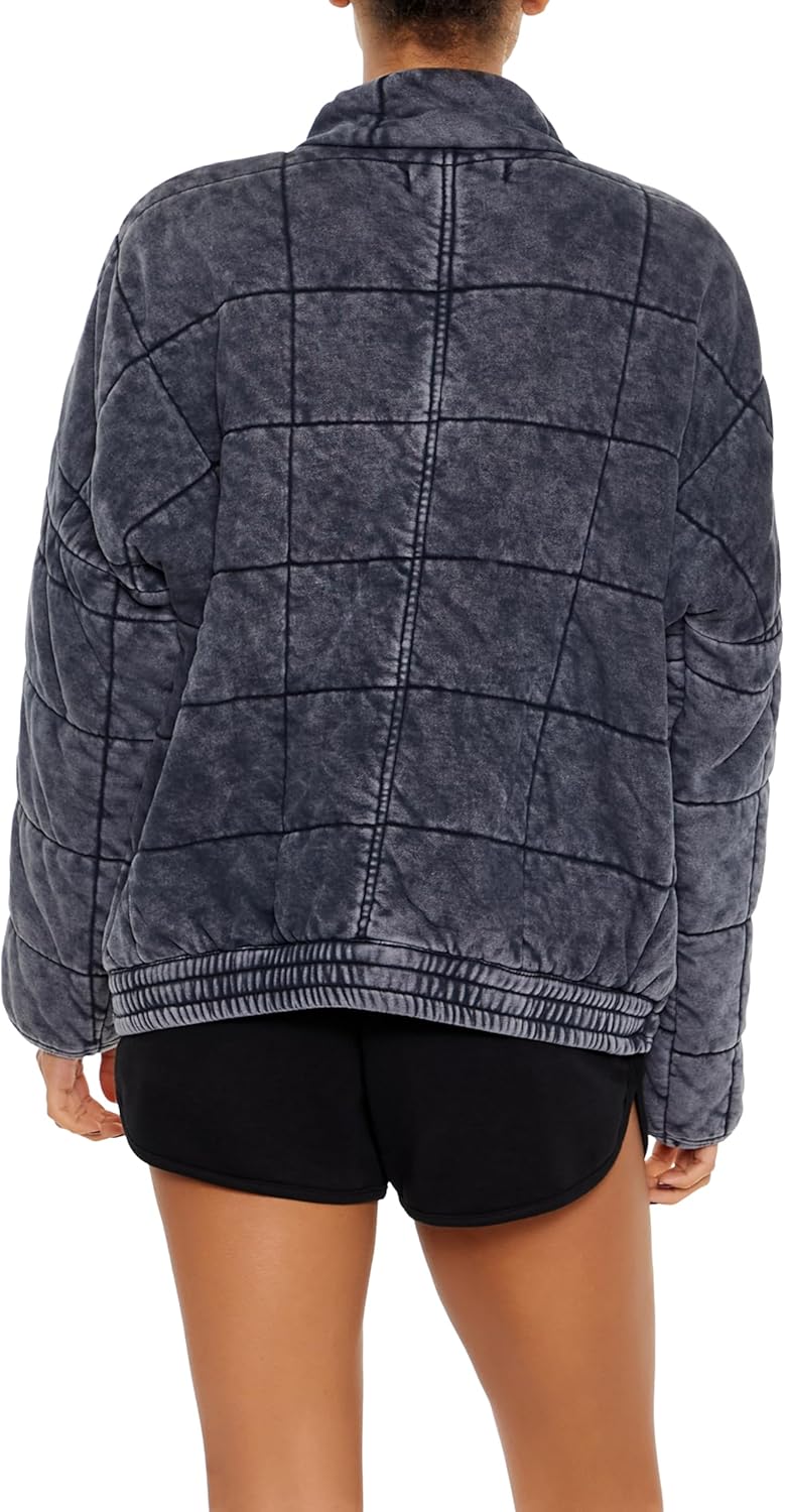 Forever 21 womens Quilted Zip-up Jacket - Image 5
