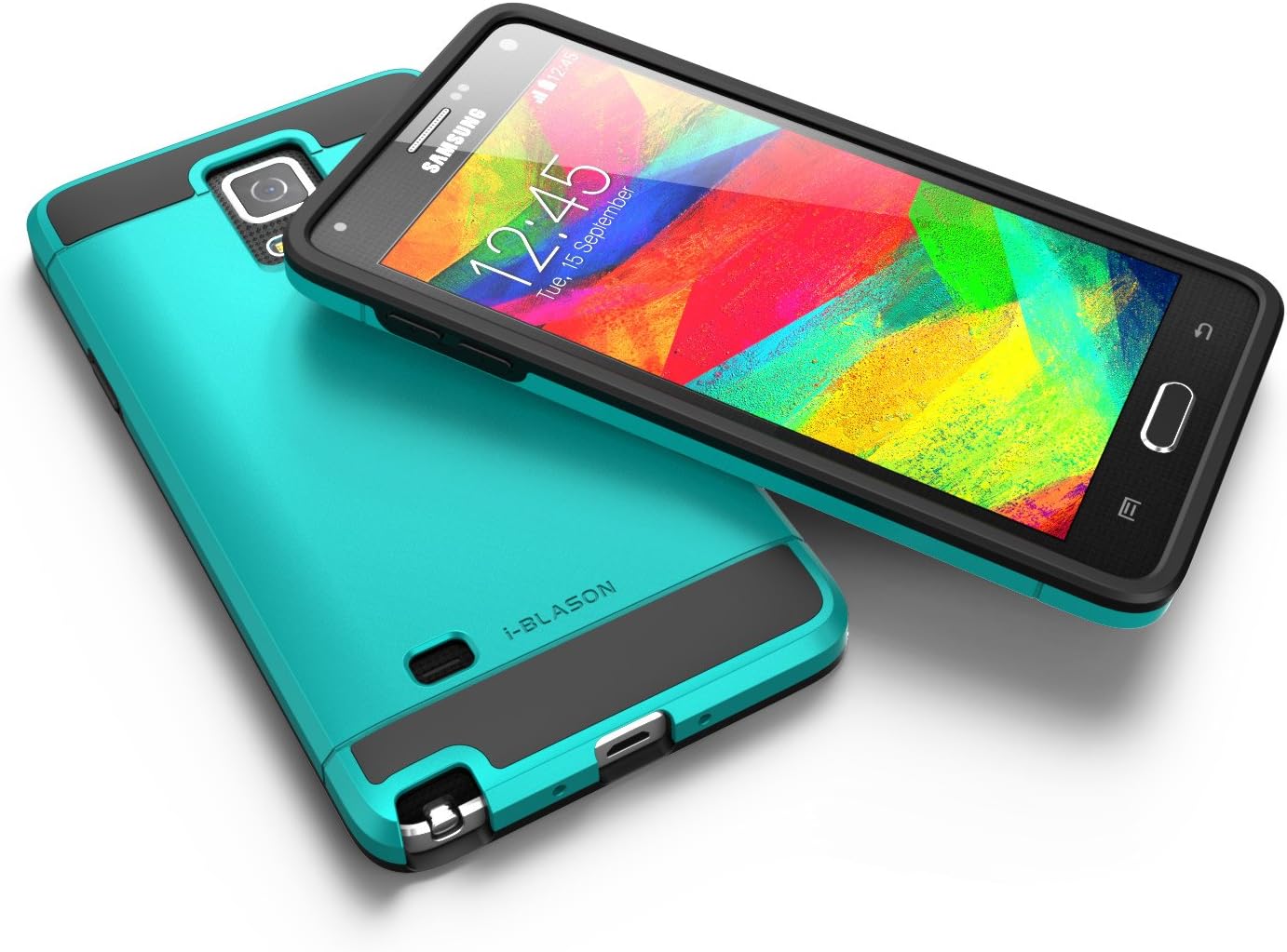 i-Blason Galaxy Note 4 Case, Unity Series 2 Layer [Ultra Slim] Armored Hybrid Cover for Samsung Galaxy Note 4 [SM-N910S / SM-N910C] with Inner Soft Case and Hard Outter Shell (Blue)