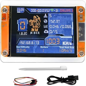 Bitcoin One Shot Miner, All-in-One Miner with Mini 2.8in Smart Display