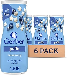 Baby Snacks Puffs, Blueberry, 1.48 Ounce (Pack of 6)
