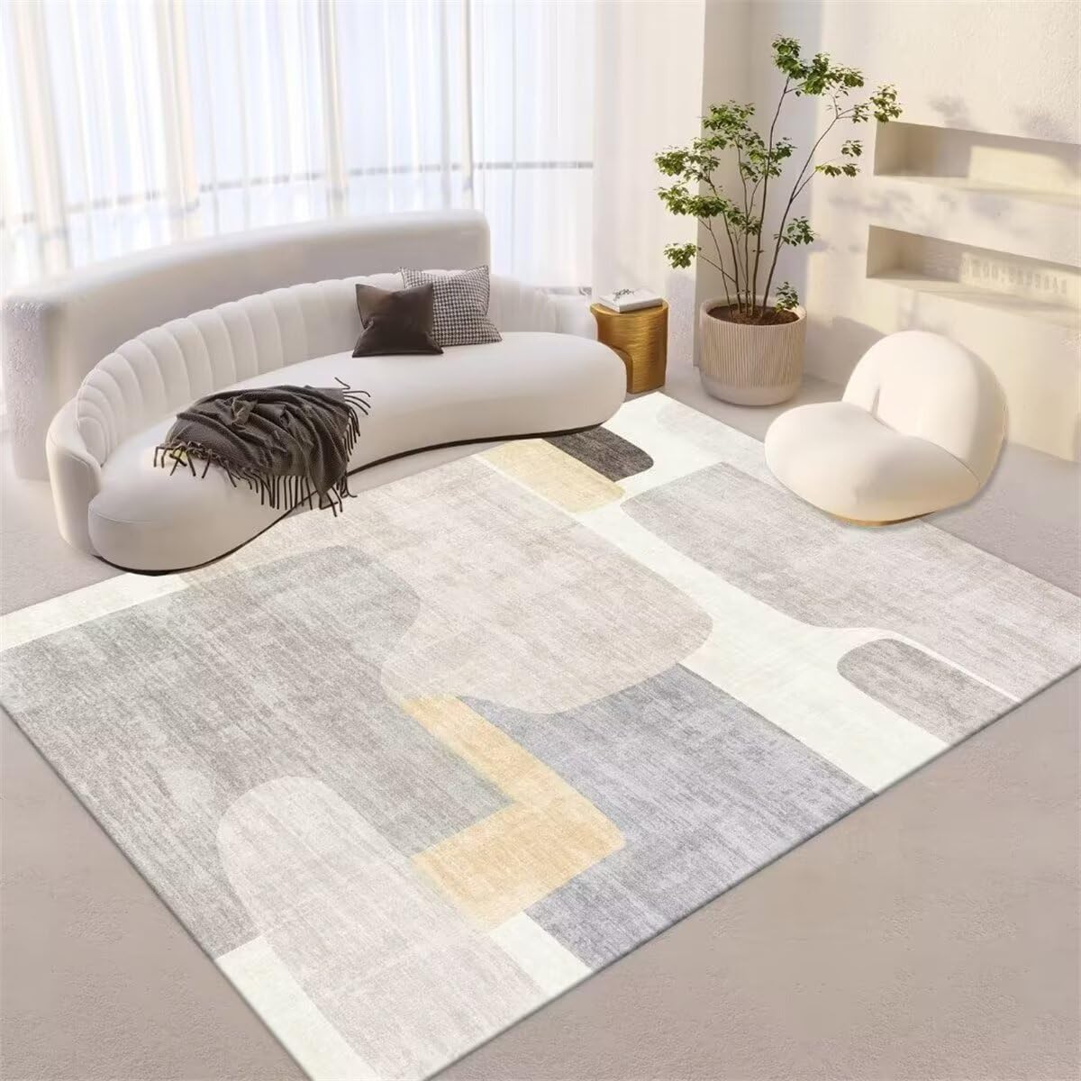 Tapis industriel et moderne de salon rétro 90x150cm pour une chambre de fille élégante