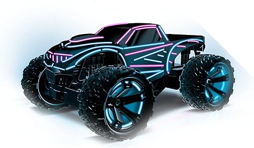 Miniatura 5 de LumiTek R/C - Neon Giant Truck - Coche LED personalizable - Control remoto a escala 1:10 de 2.4 GHz