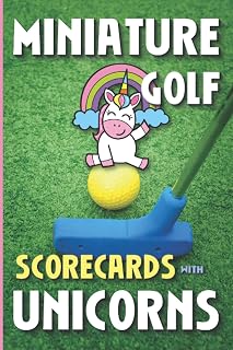 Miniature Golf Scorecards With Unicorns: Fun For Kids To Keep Track of Mini Golf Games Family Time
