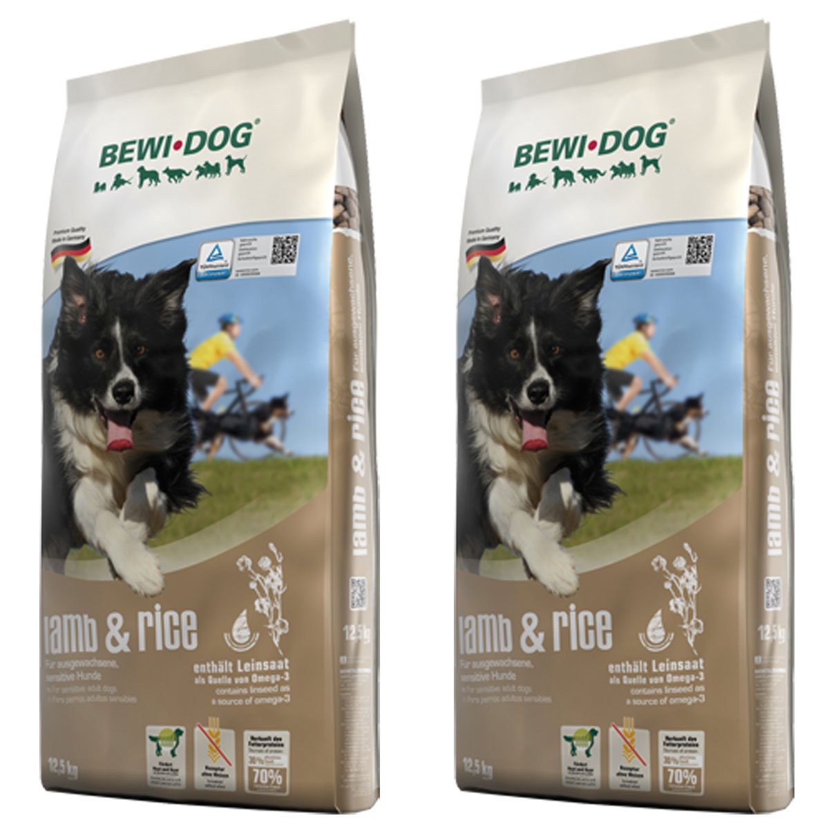 Bewi Dog 2 x 12,5 kg Lamb & Rice.