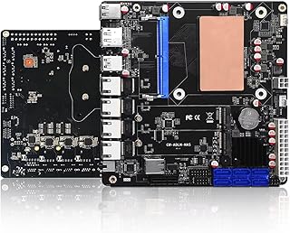 NAS マザーボード 6ベイ インテル 第12世代 Alder Lake N100 Industrial Motherboard、Mini ITX 17x17、4 × I226V 2.5GbE LAN、ATX 24PIN、M.2_NVMEスロット × 2、三画面出力、HDMl DP Type-C、ベアボーン NO RAM NO SSD