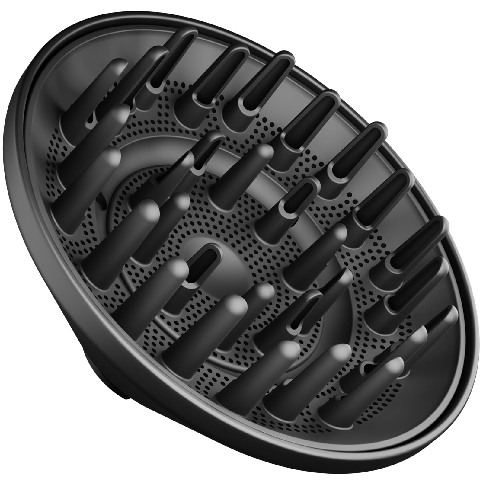 Grand diffuseur compatible avec Shark FlexStyle, buse diffuseur plus grande pour sécher plus rapidement et définir les cheveux ondulés bouclés bouclés Noir