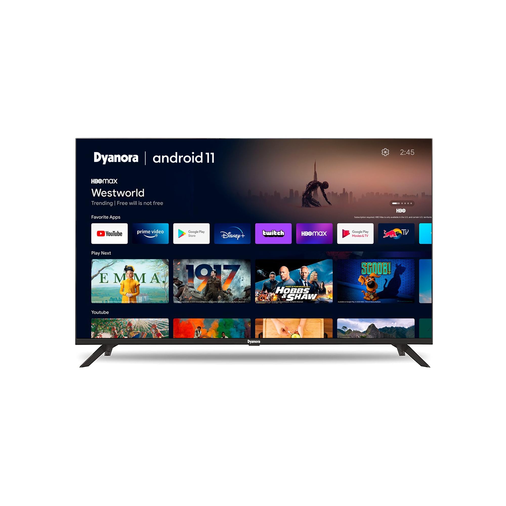 Dyanora 108cm (43 Inches) 4K Ultra HD Smart Certified Android LED TV DY-LD43U4S (Black) (2023 Model) (B0CHRJ826B) Amazon Price History, Amazon Price Tracker