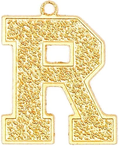Miniatura 3 de Bright Creations Dijes colgantes de letras doradas para hacer joyas y manualidades (dorado) - Paquete de 26, Cobre, No es una piedra preciosa