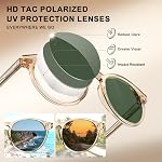 CARFIA Acetate Mens Sunglasses Polarized UV Protection Safety Glasses for Driving Outdoors CA5289
