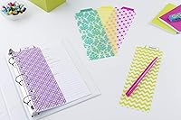 Vista 6 de Avery Mini Snap-In Plastic Bookmark Dividers, 5 Tabs, 1 Set, Assorted Designs (24922)