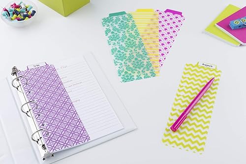 Miniatura 6 de Avery 24922 marcadores de libros de plástico pequeños con abrazadera, varios diseños, 1 juego, 5 unidades