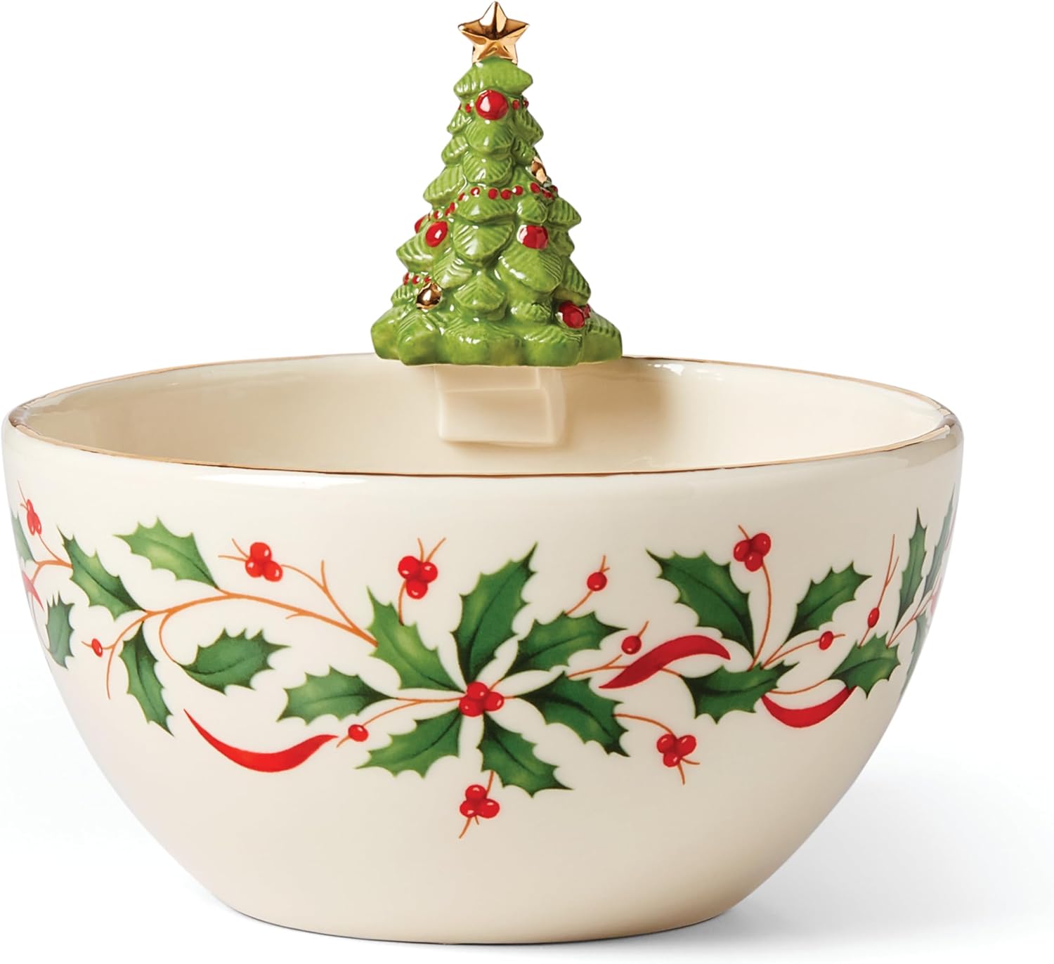 Lenox 893505 Holiday Tree Bowl, Christmas Hosting