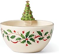 Vista 26 de Lenox 146504510 - Tazón de verduras navideño