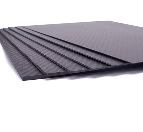 Miniatura 11 de Hoja de placa de fibra de carbono 3K 4.921 in X 2.953 in X 0.157 in Tablero de fibra de carbono para RC Drone Quadcopter RC Car DIY