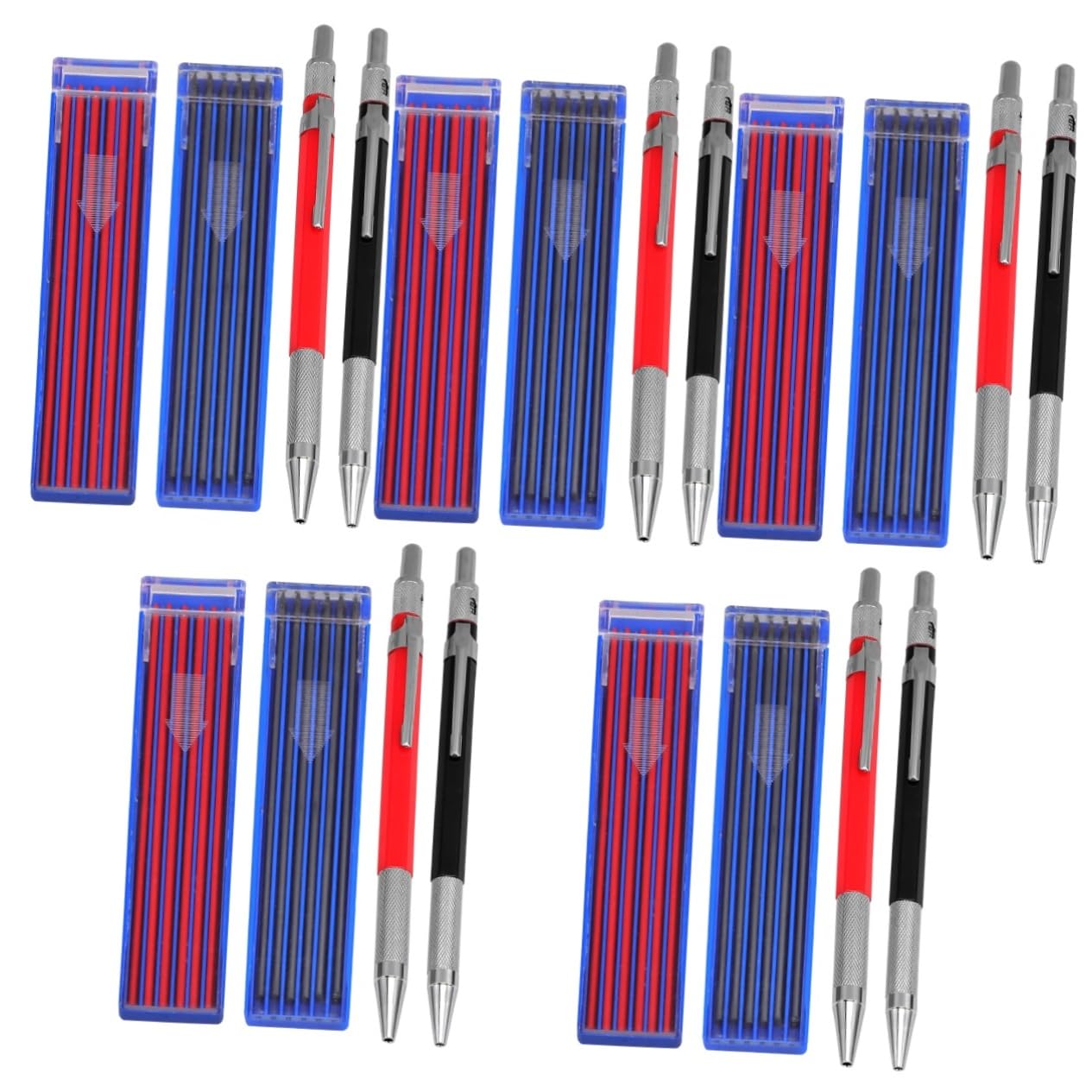Operitacx 5 Set pennarello per falegnameria matite meccaniche matita portamine Matita meccanica 2.0 per scrivere da disegno tecnico studenti che scrivono penna Grafene