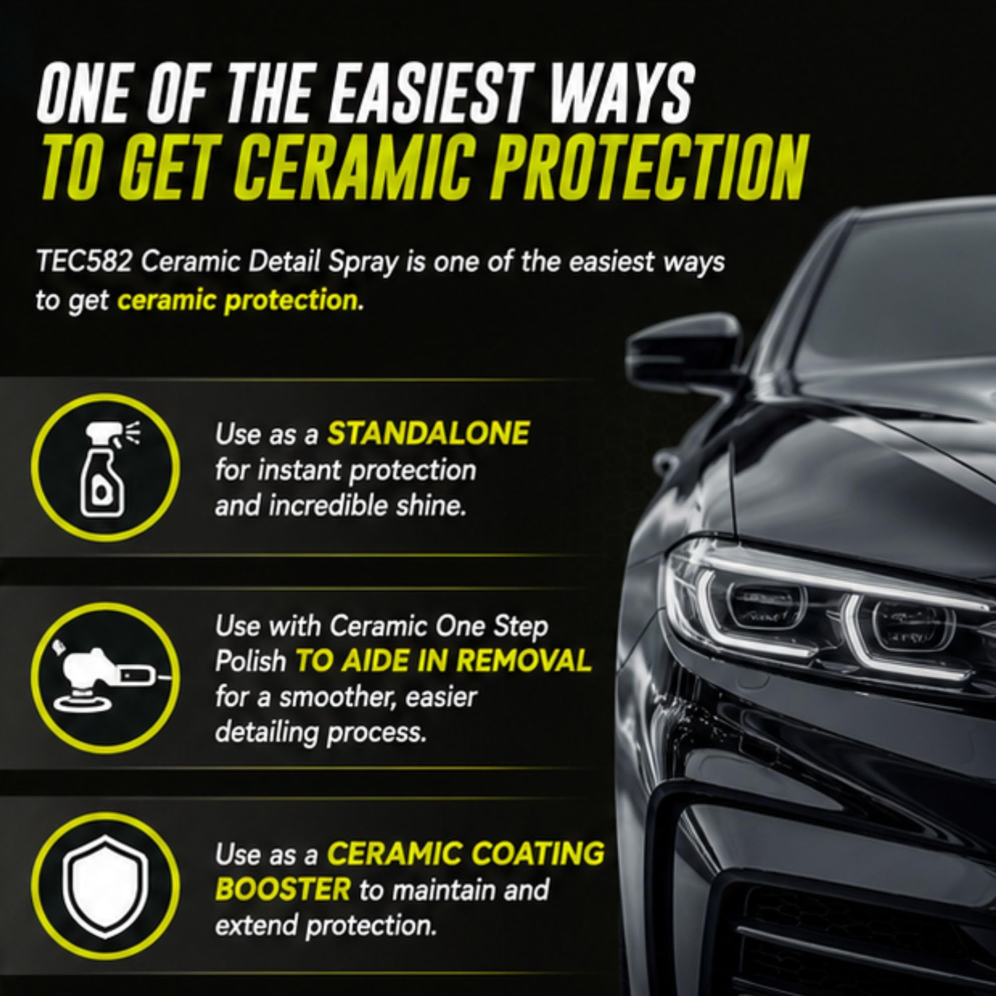 FQQF Technicians Choice TEC582 Ceramic Detail Spray (1 Gallon)