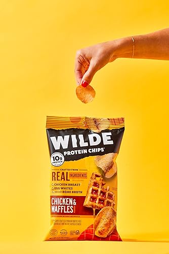 Miniatura 3 de Wilde Chips de pollo y wafles de Wilde Chips, delgado y crujiente, alto en proteínas, keto, apto para paleo, hecho con pollo real, bolsa de 2.25