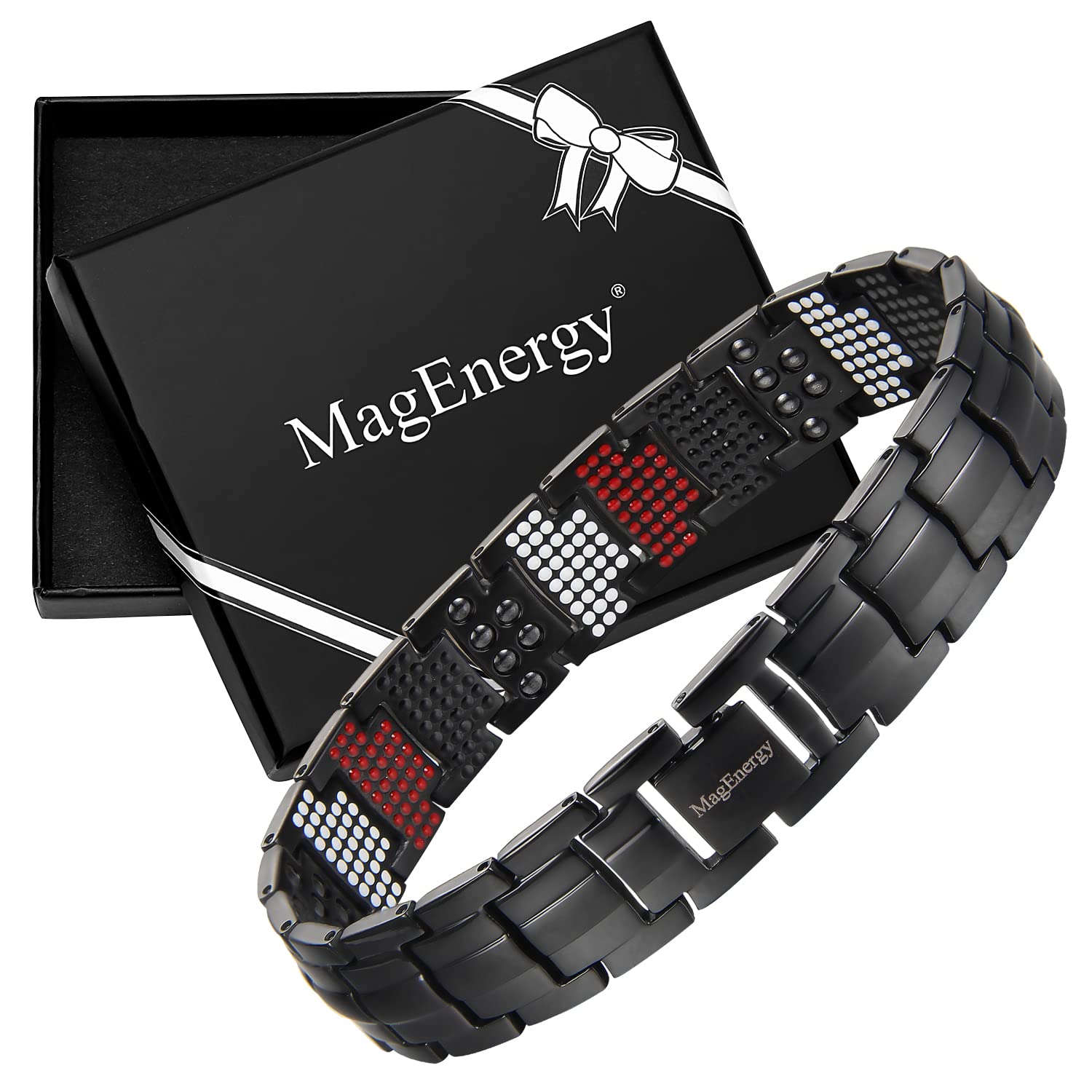 MagEnergy kupferarmband herren – Drei Ultra-Starke Magnete, Männliches Design Reines Kupfer-Magnetarmband, Einstellbare Länge mit Größenanpassungswerkzeug