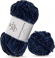 Vista 16 de Yarn Bee - Ovillo de hilo voluminoso para ganchillo y tejer, madeja de hilo suave, 80 yardas de hilo 100% poliéster para tejer mantas, sombreros