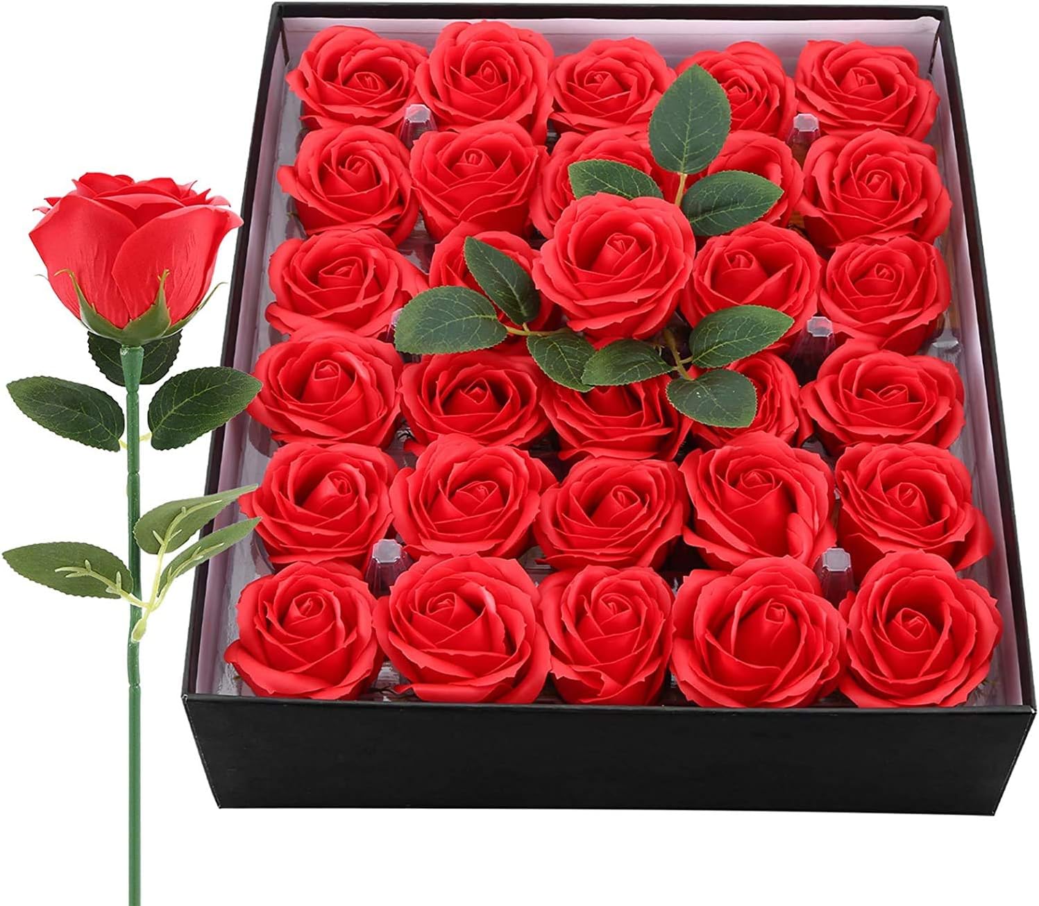 Gomyhom Rose Fake Flowers 30 Pcs Artificial Flowers Soap Roses Decoration for DIY Wedding Bouquets Centerpieces Arrangements Party Home Decorations