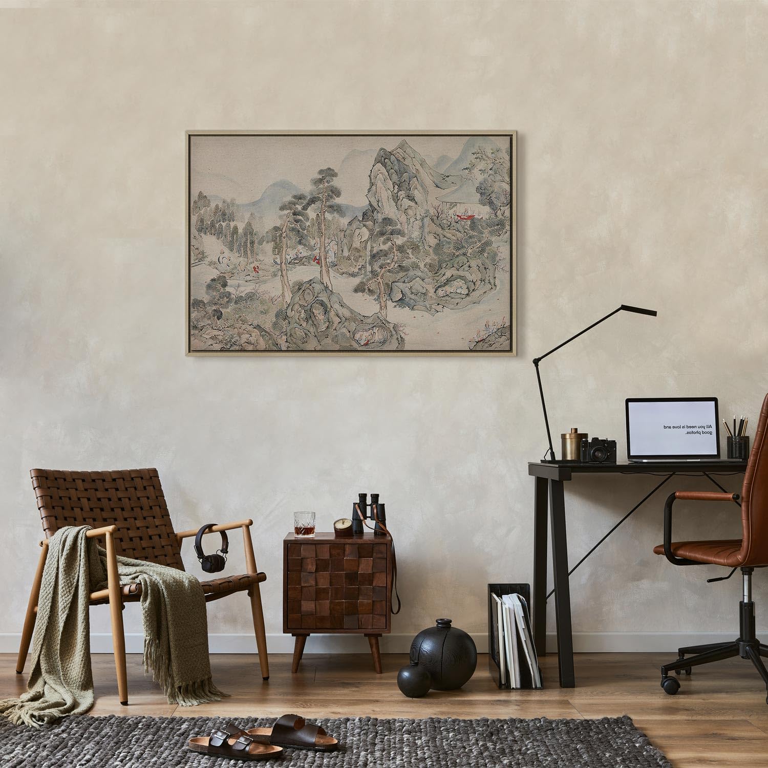 murando - Quadro Fonoassorbente Ike No Taiga Incontro Nel Padiglione Orchidee 120x80 cm 1 Pezzo - Quadri Acustici - Pannelli Fonoassorbenti Decorativi - Decorazione da Parete Soggiorno c-G-10007-b-a