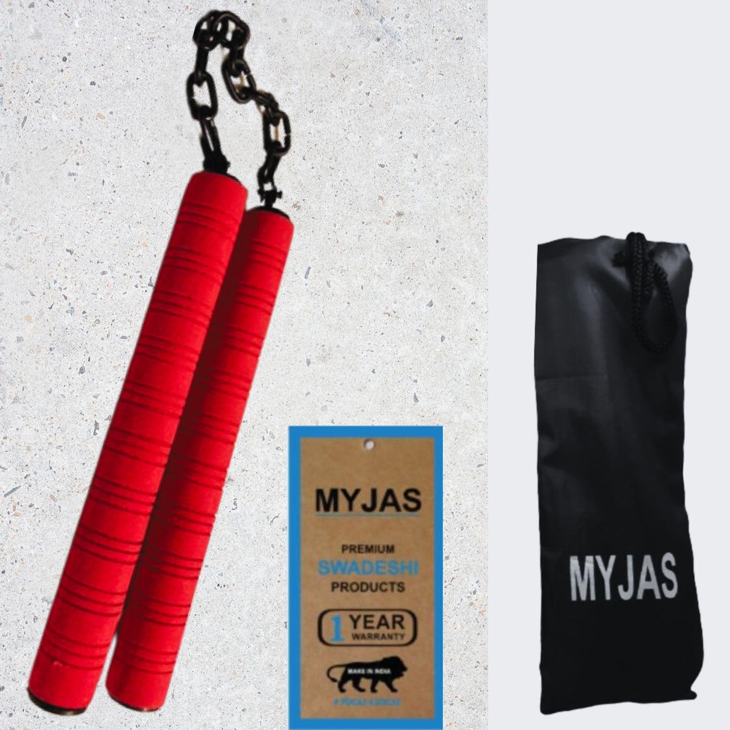 Karate nunchaku Rubber Foam Sponge for Kids and Beginners with Protection Cover and Warranty (B0C65ZVMNN) Amazon Price History, Amazon Price Tracker
