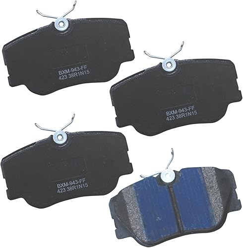 Vista 194 de Bendix Premium SBM8 - Pastillas de freno semimetálicas Premium para modelos seleccionados Buick Special, Camaro, Corvette, Phaeton, Olds F85, Vista