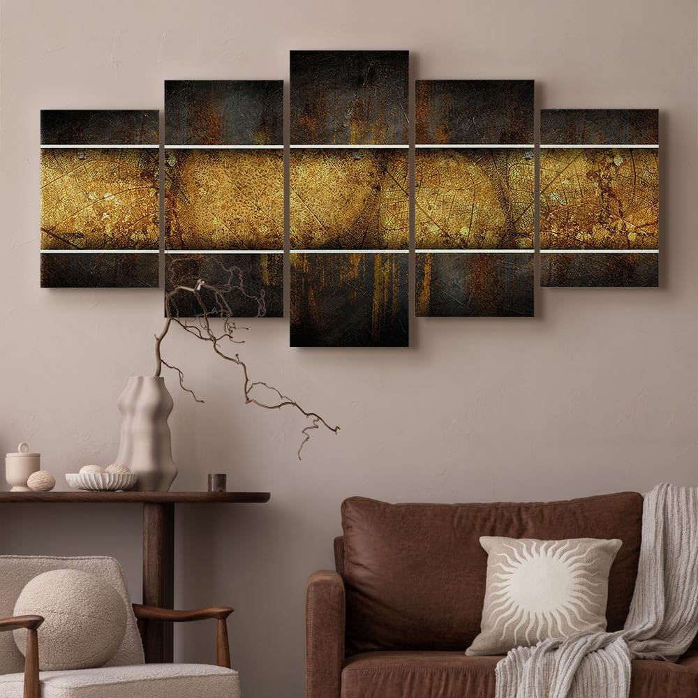 Tableau Acoustique 200x100 Cm 5 Parties - Panneau Insonorisant Décoratif Pour Mur, Bureau, Chambre - 9