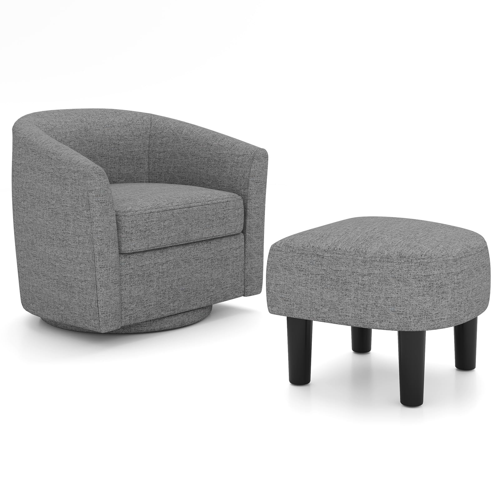 GMGN227○Kian Furniture / キアン Rumble sto Amazon.com: Giantex Swivel Accent Chair with Ottoman, Modern