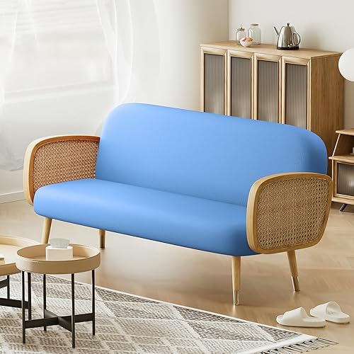 Miniatura 3 de MoNiBloom Funda elástica para futón de tamaño Queen, sin brazos, protector de muebles, duradera y lavable, con cremallera, para adultos, niños