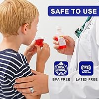 Vista 4 de Disposable Medicine Cups Graduated, Bulk Pack of 100, 1 oz (30ml) Small Plastic Measuring Cup for Liquid Medication, Paint, epoxy, Pill and Resin.