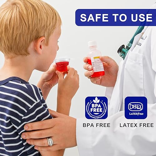 Miniatura 4 de Disposable Medicine Cups Graduated, Bulk Pack of 100, 1 oz (30ml) Small Plastic Measuring Cup for Liquid Medication, Paint, epoxy, Pill and Resin.