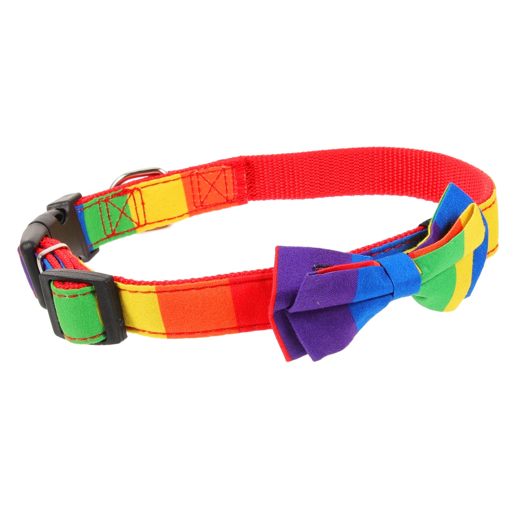 INOOMP 5pezzi Collare Per Cani e Gatti Regolabile Con Design Arcobaleno Accessorio Pet Per Feste e Occasioni Speciali Comfort e Sicurezza Per Tuo Zampe