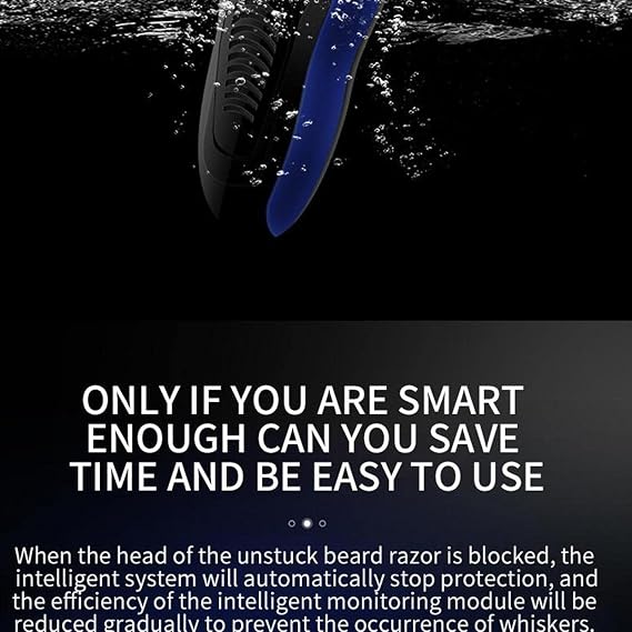 Jojomis Electric Shavers for Men, USB Rechargeable Cordless Wet/Dry Beard Nose Hair Face Razor Grooming Kit, The whole body is washable and deeply clean - Only 1