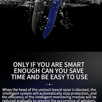 Jojomis Electric Shavers for Men, USB Rechargeable Cordless Wet/Dry Beard Nose Hair Face Razor Grooming Kit, The whole body is washable and deeply clean - Only 1