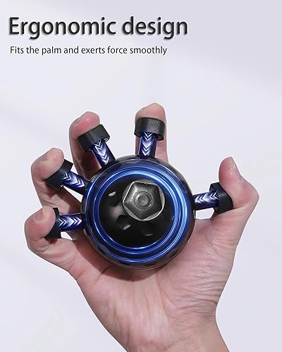 Miniatura 2 de Entrenador de fuerza de agarre y ejercitador de dedos, resistencia ajustable de 11 a 132 libras (11.0-132.3 lbs), fortalecedor de manos y antebrazos