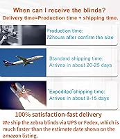 Vista 8 de Persianas sin cables de doble capa persianas enrollables de cebra blancas sin cordón traslúcidas para filtrar la luz o enrollables para ventanas