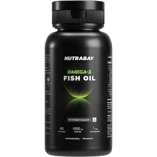 Nutrabay Omega 3 Fish Oil 1000mg 60 Softgel Capsules