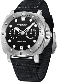 Pagani Design Watches for Men Automatic Mechanical Watch, 200M Waterproof Sapphire Glass Wristwatch, Men’s Sports Casual Watch with Nylon Strap