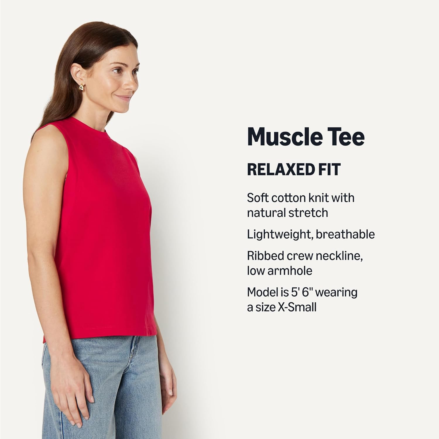 Amazon Essentials (Demi's Pick) Women's Relaxed-Fit Cotton Muscle Tee - Image 4