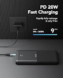 VRURC Batterie Externe 30000mAh USB C Power Bank Haute Capacité Charge Rapide 22.5W Compact Batterie Portable avec 4 Sorties et 3 Entrées Compatible avec Téléphone iPhone Samsung Tablet - 5