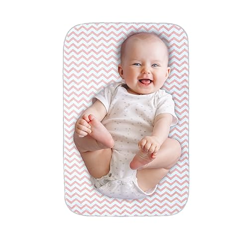 Miniatura 9 de Cambiador portátil para bebé, cambiador de pañales impermeable extra grande, lavable a máquina y apto para secadora, superficie lavable para una