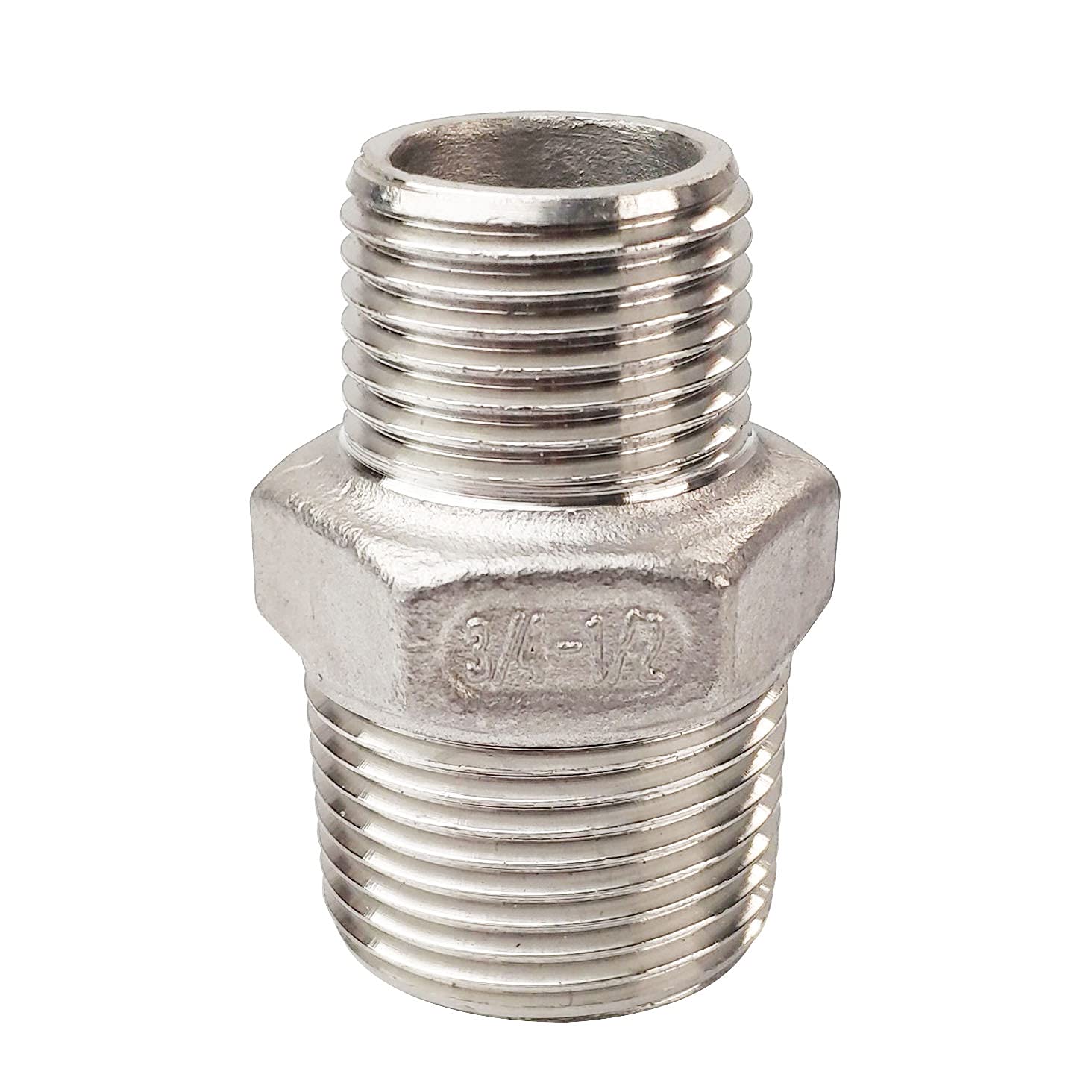 1" X 3/4" Male Hex Nipple Threaded Reducer Connector Pipe Fitting
