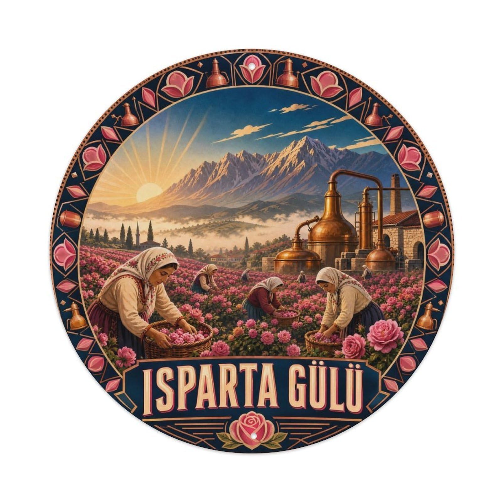 Isparta Rose Valley Gulkoy Nature Turkey Classic Metal Tin Sign